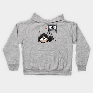 Upside Down Cat Kids Hoodie